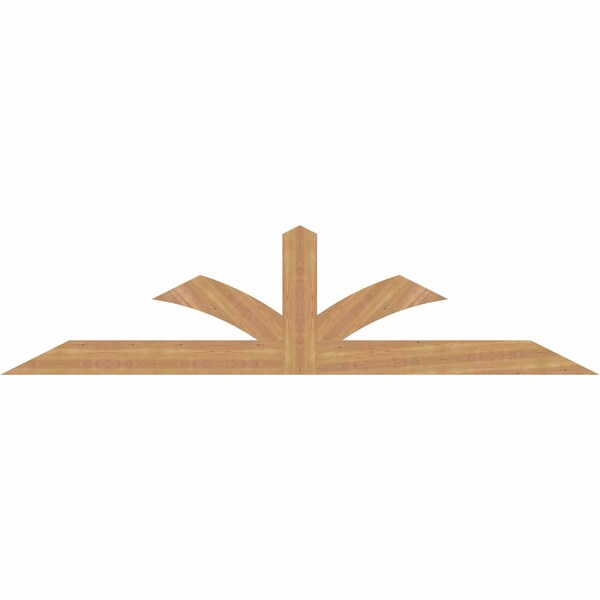 Ekena Millwork Richland Smooth Timber Gable Bracket, Western Red Cedar, 96"W x 24"H x 1 1/2"D x 5 1/2"F, 6/12 Pitch GBW096X24X0206RIC00SWR - main